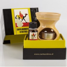 BRUCIA ESSENZE IN CERAMICA - CARTA AROMATICA D'ERITREA - CON OLIO ESSENZIALE 10 ML 